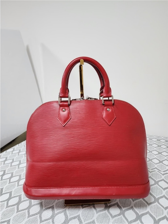 Louis Vuitton Handbags - LOUIS VUITTON Epi Alma PM Bag Red